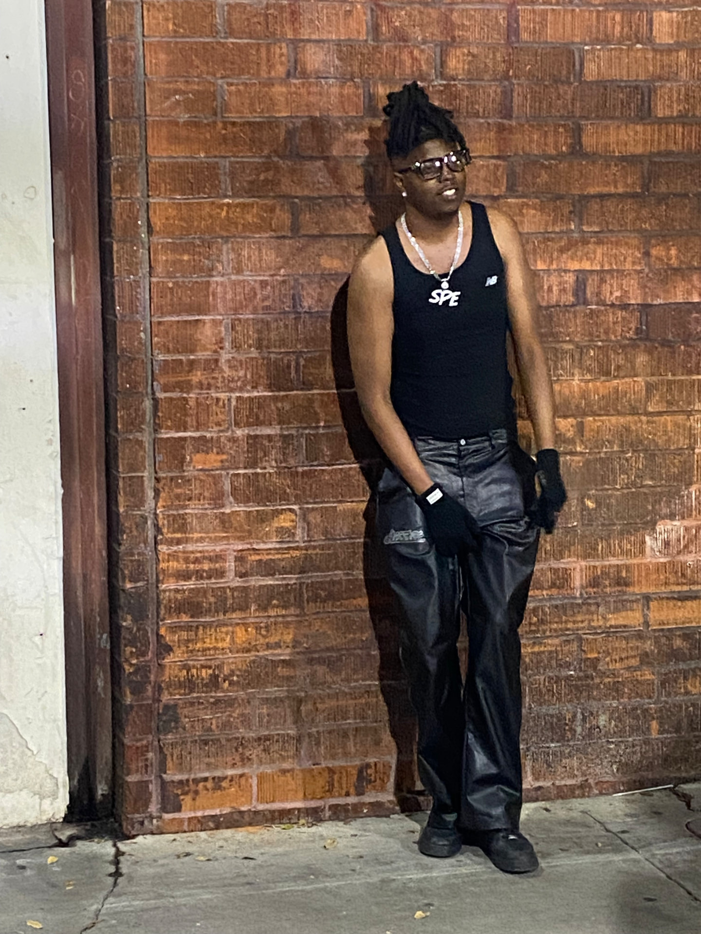Leather, Shades, Streetlights